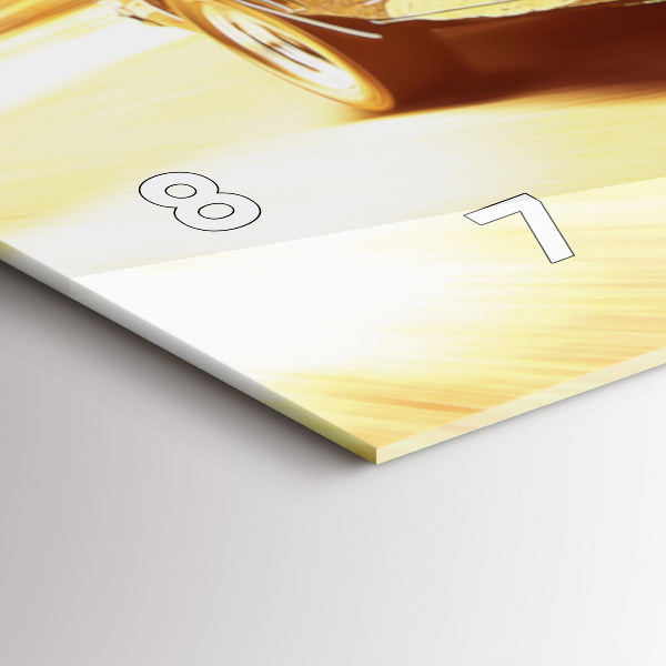 Vízszintes üvegóra Klasszikus régi autó