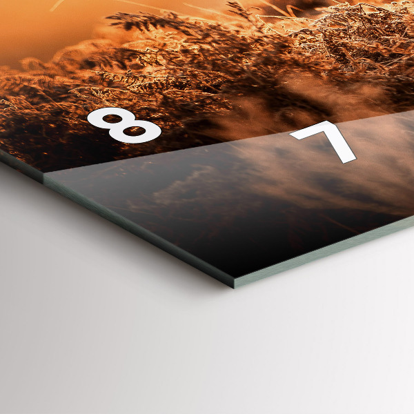 Vízszintes üvegóra Szarvas napkeltekor