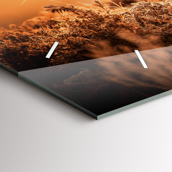 Vízszintes üvegóra Szarvas napkeltekor