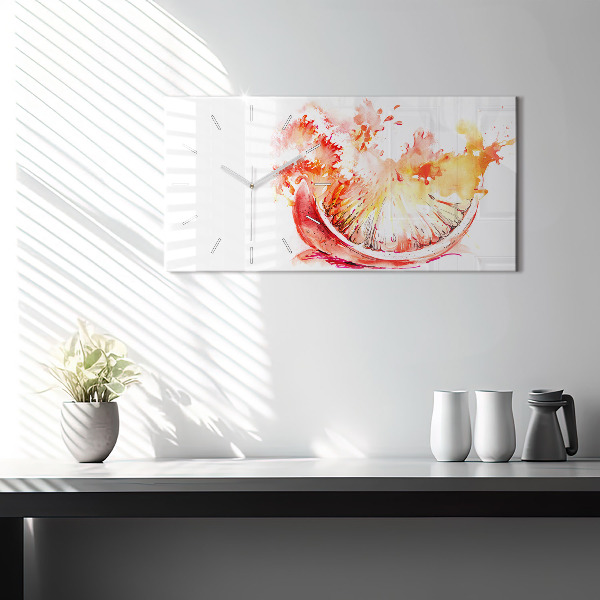 Vízszintes üvegóra Narancssárgára festve