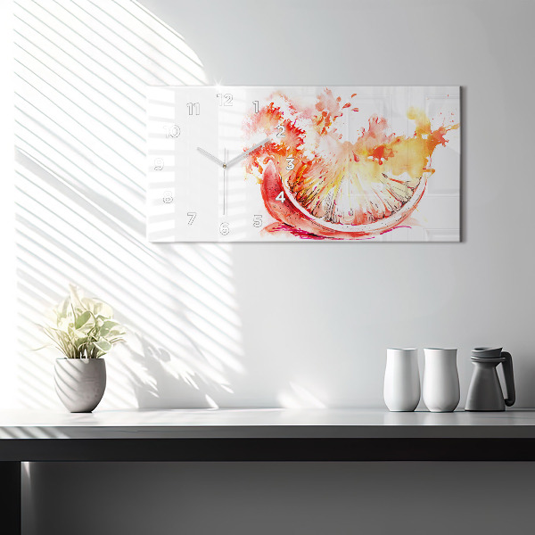 Vízszintes üvegóra Narancssárgára festve