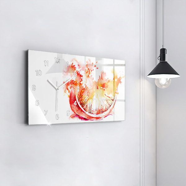 Vízszintes üvegóra Narancssárgára festve