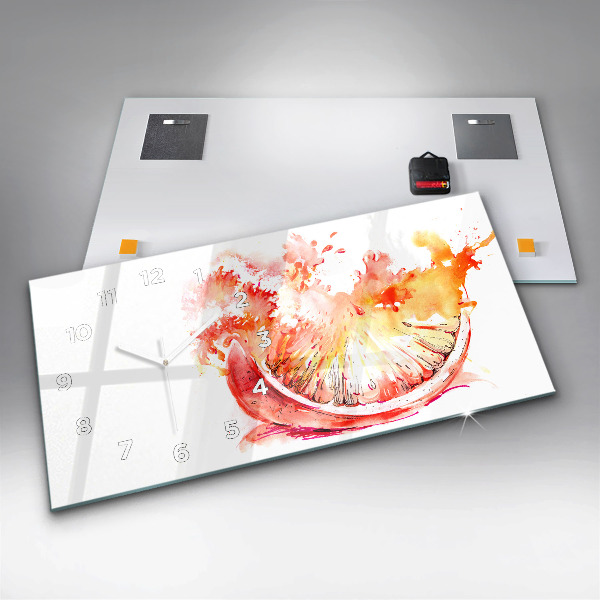 Vízszintes üvegóra Narancssárgára festve