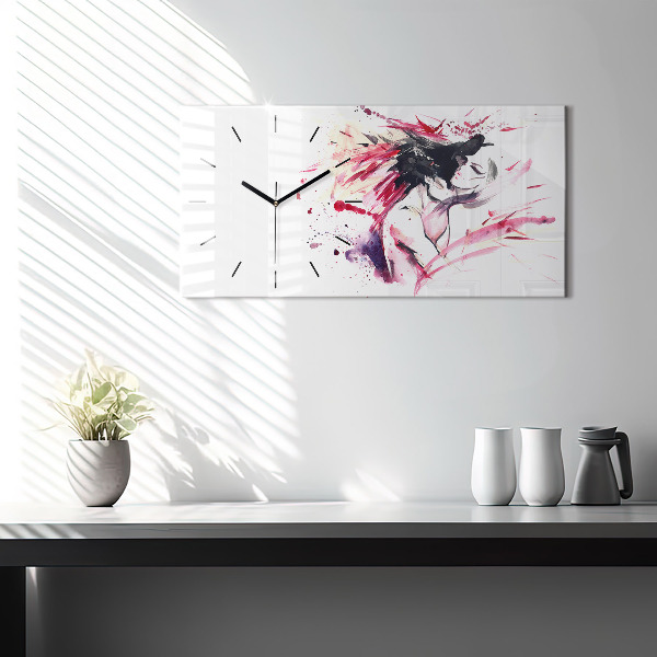 Vízszintes üvegóra Szerelmesek absztrakció