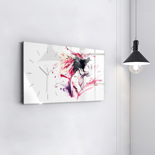 Vízszintes üvegóra Szerelmesek absztrakció