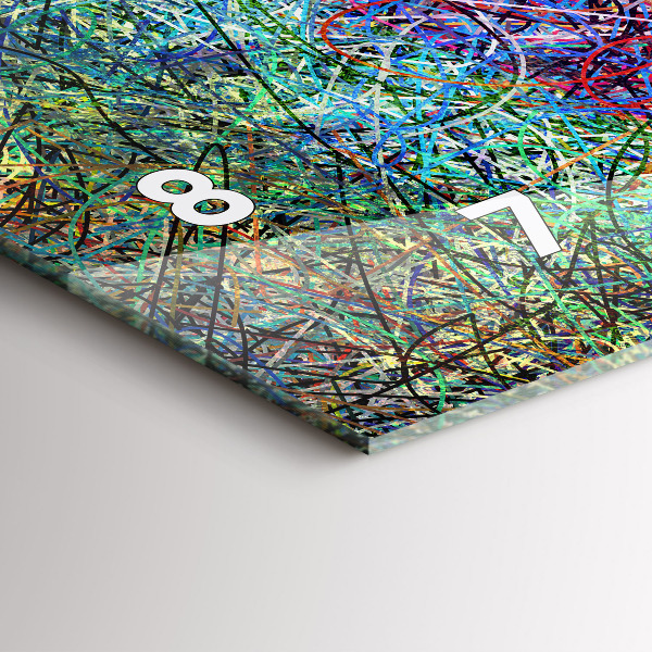 Vízszintes üvegóra Absztrakció – érzelmek