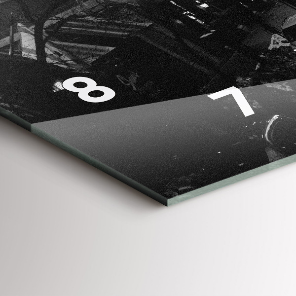 Vízszintes üvegóra Chicago City Streets