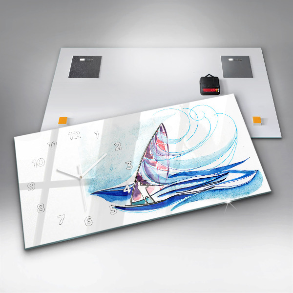 Vízszintes üvegóra Szörfdeszka