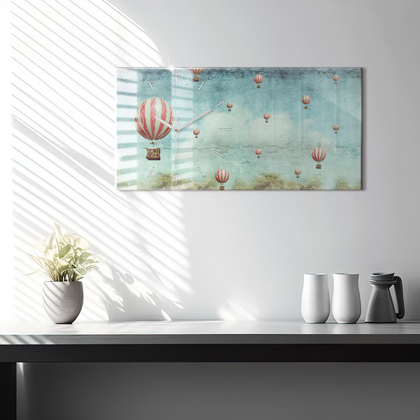 Vízszintes üvegóra Léggömbök