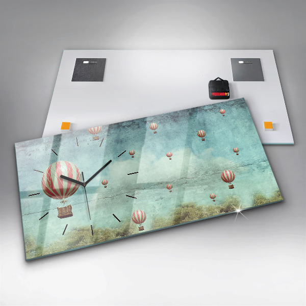 Vízszintes üvegóra Léggömbök