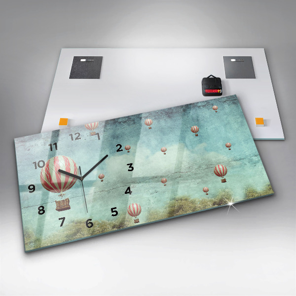 Vízszintes üvegóra Léggömbök