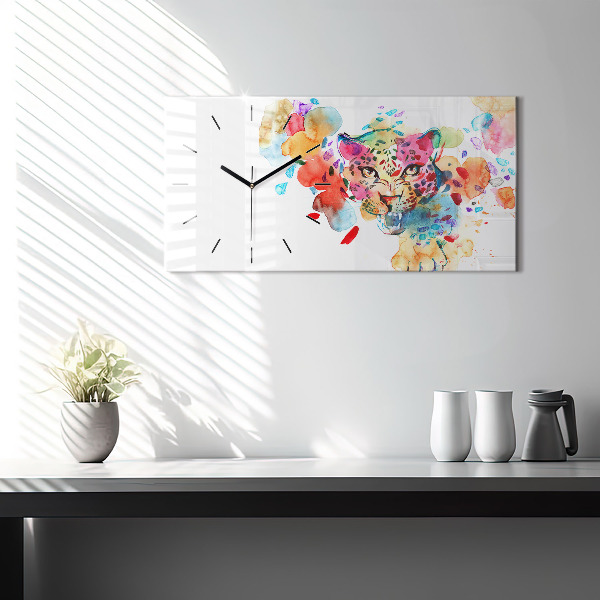 Vízszintes üvegóra Absztrakt vadmacska