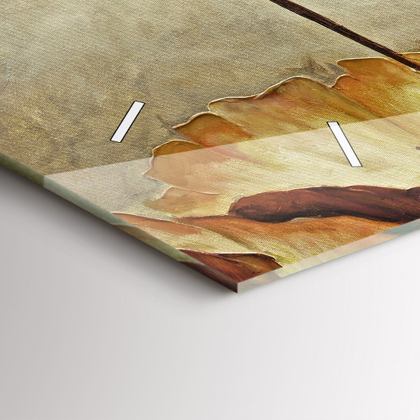 Vízszintes üvegóra Festett mák