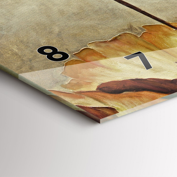 Vízszintes üvegóra Festett mák