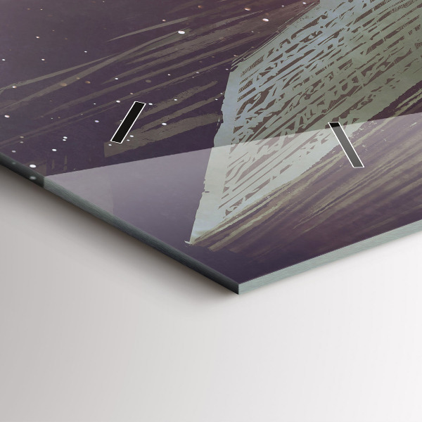 Vízszintes üvegóra Absztrakciós könyv