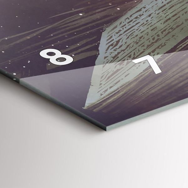 Vízszintes üvegóra Absztrakciós könyv