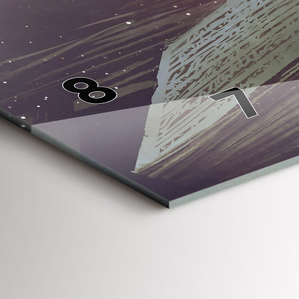 Vízszintes üvegóra Absztrakciós könyv