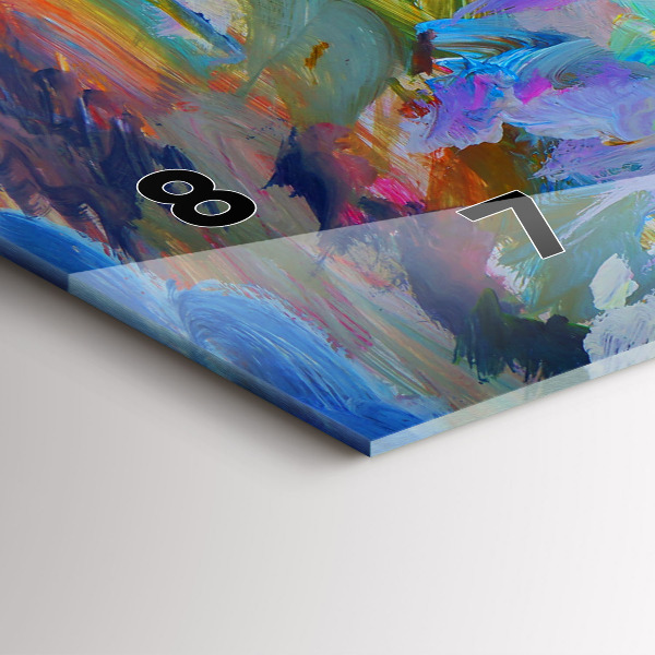 Vízszintes üvegóra Festett balerina