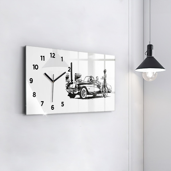 Vízszintes üvegóra Retro Illusztráció