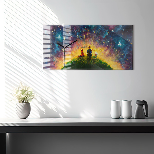 Vízszintes üvegóra Absztrakció A kis herceg