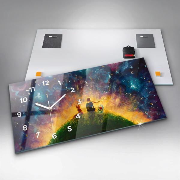 Vízszintes üvegóra Absztrakció A kis herceg