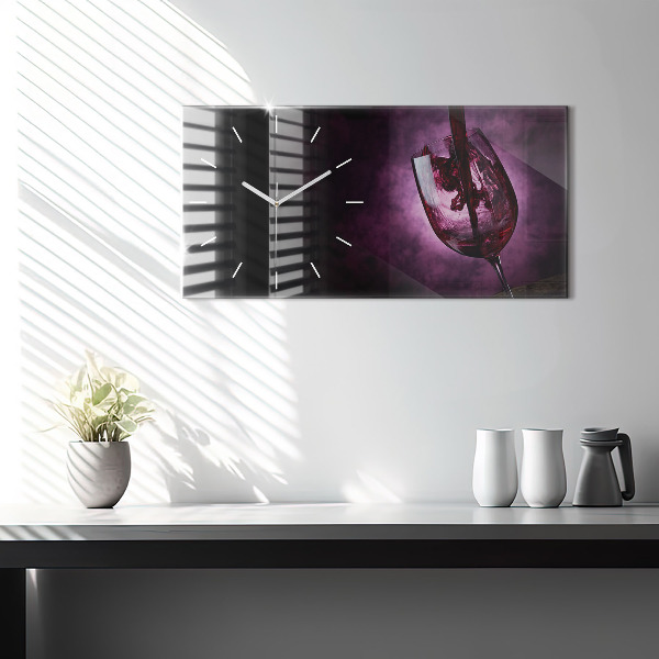 Vízszintes üvegóra Borospohár