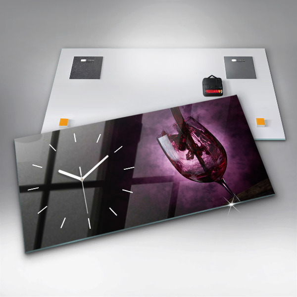 Vízszintes üvegóra Borospohár