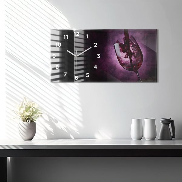 Vízszintes üvegóra Borospohár