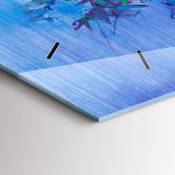 Vízszintes üvegóra Virágok vázában