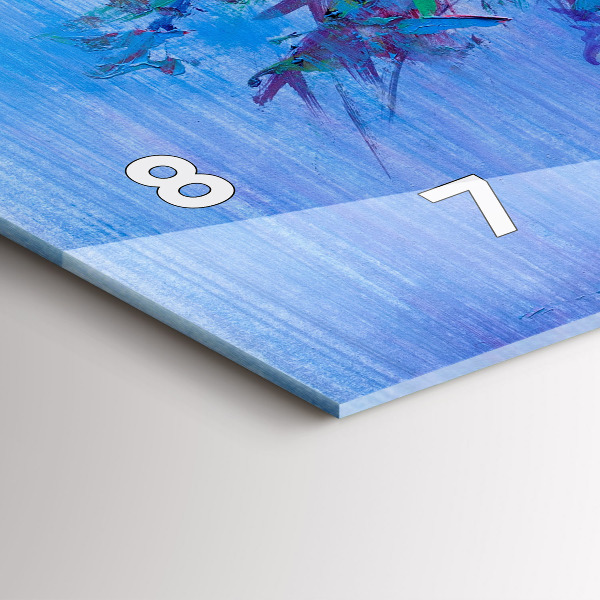 Vízszintes üvegóra Virágok vázában