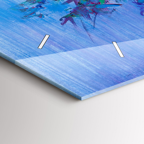 Vízszintes üvegóra Virágok vázában