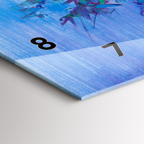 Vízszintes üvegóra Virágok vázában