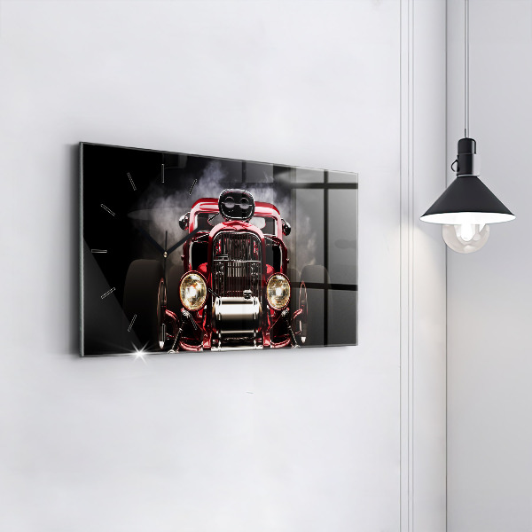 Vízszintes üvegóra Régi veterán autó