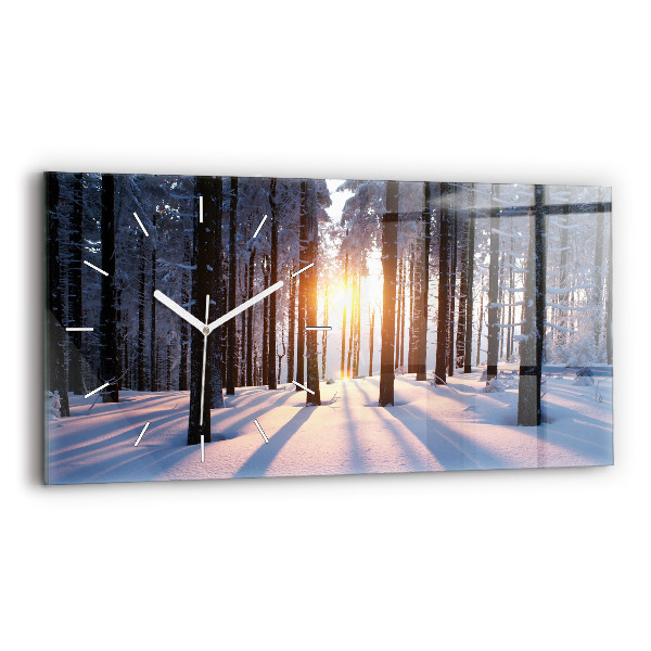 Vízszintes üvegóra Sunset Forest