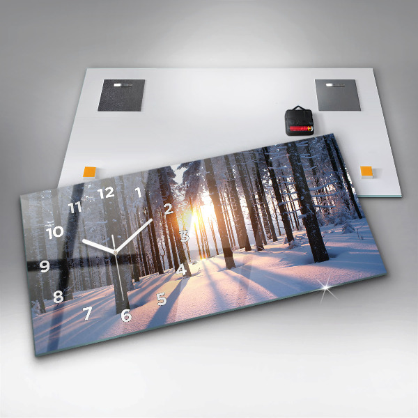 Vízszintes üvegóra Sunset Forest