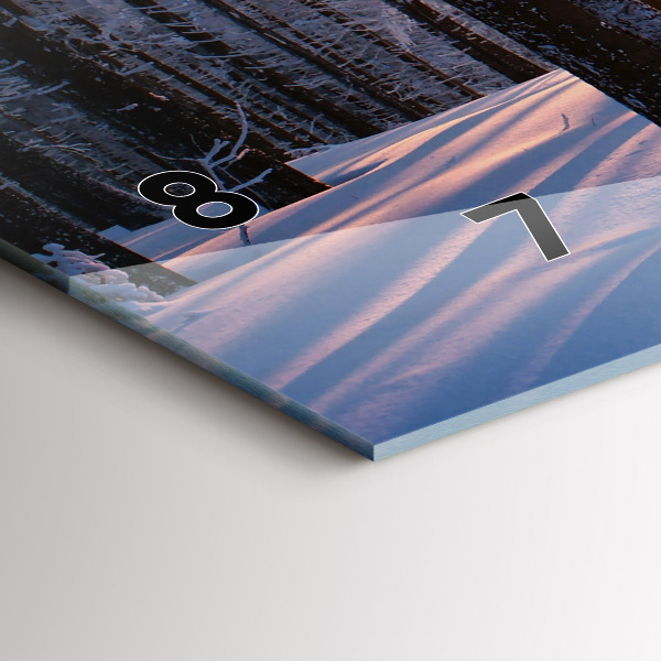 Vízszintes üvegóra Sunset Forest