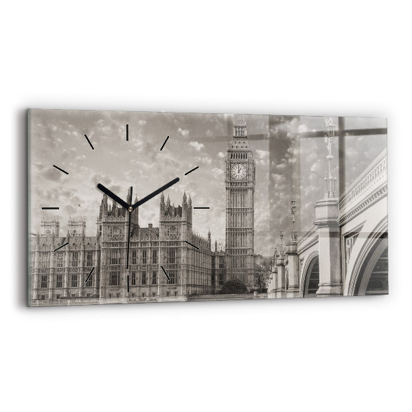 Vízszintes üvegóra London Anglia Big Ben