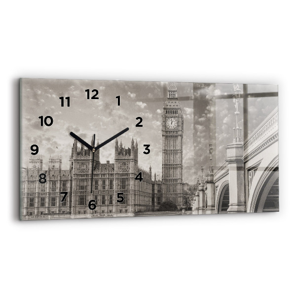 Vízszintes üvegóra London Anglia Big Ben