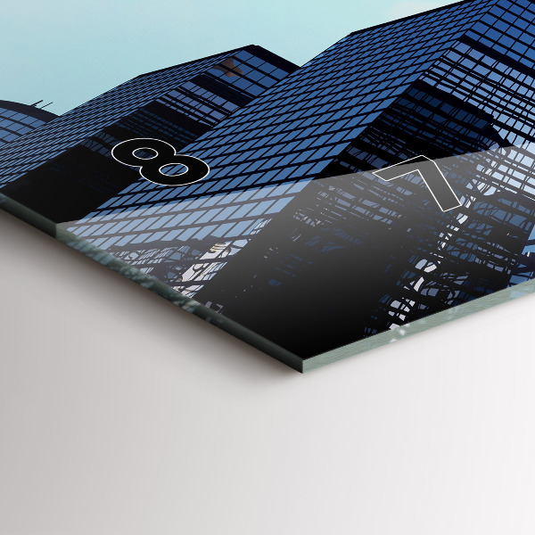 Vízszintes üvegóra Repülőgép épületek felett