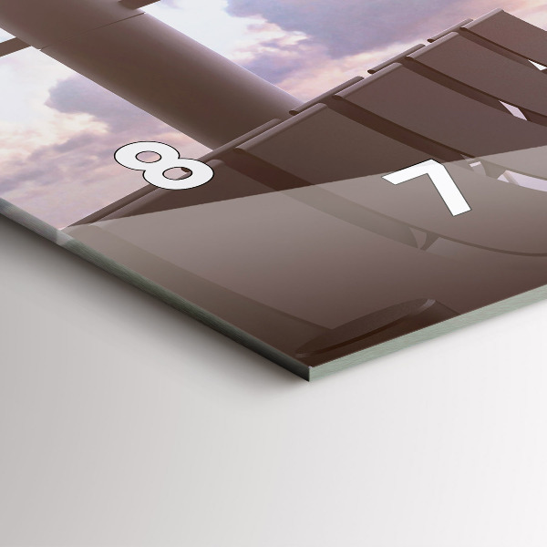 Vízszintes üvegóra Férfi a repülőtéren