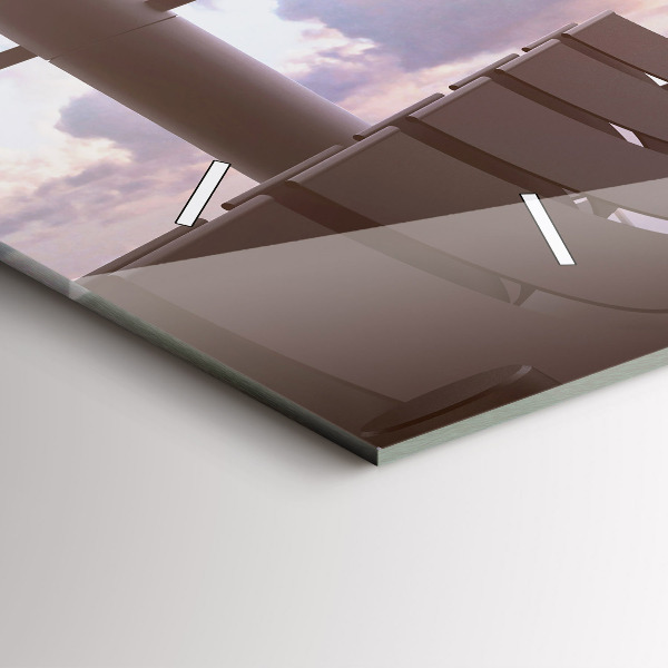 Vízszintes üvegóra Férfi a repülőtéren