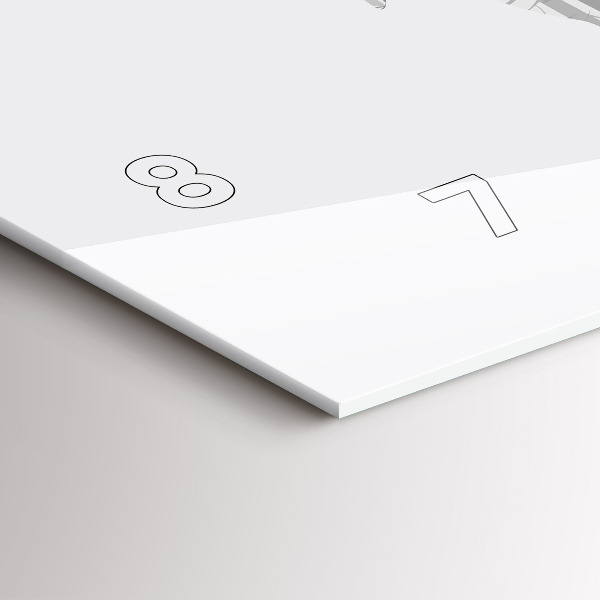 Vízszintes üvegóra Szarvas erdő sziluettje