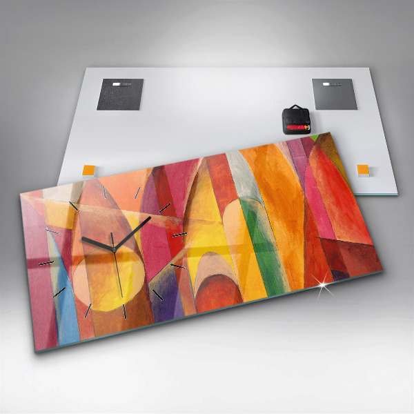 Vízszintes üvegóra Művészeti dekoráció absztrakció