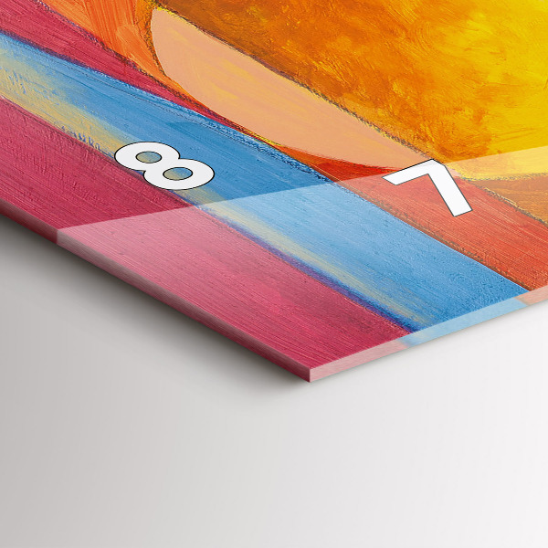 Vízszintes üvegóra Művészeti dekoráció absztrakció