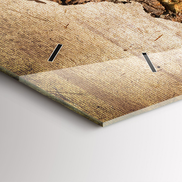 Vízszintes üvegóra Vintage világtérkép