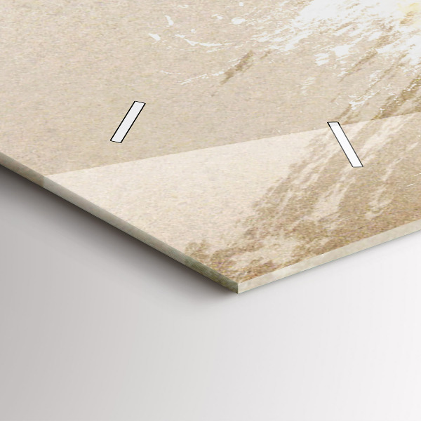 Vízszintes üvegóra Portré egy nő absztrakt