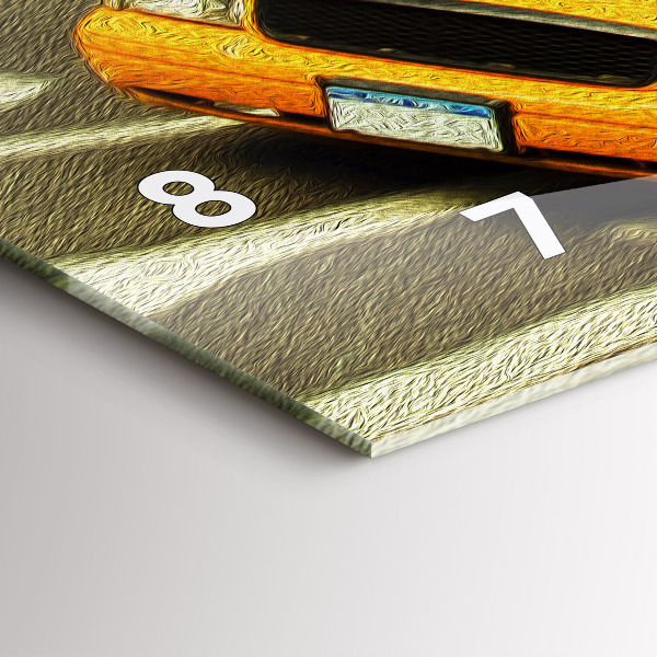 Vízszintes üvegóra New York-i taxik