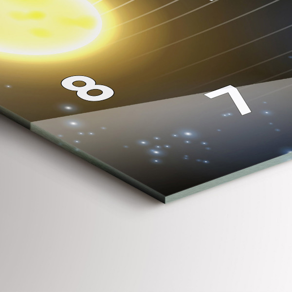 Vízszintes üvegóra Naprendszer