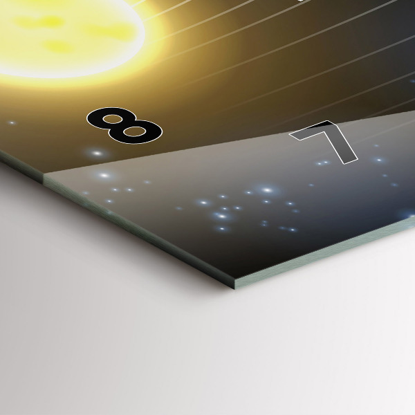 Vízszintes üvegóra Naprendszer