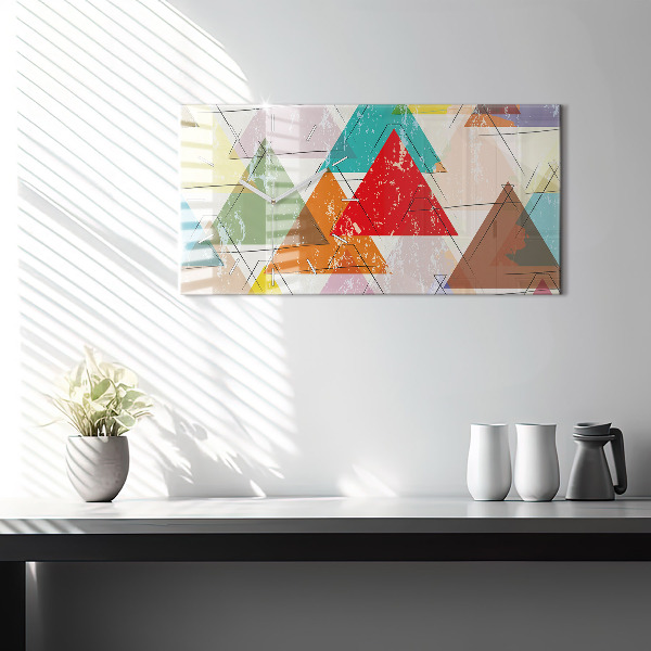 Vízszintes üvegóra Háromszög geometriai minta